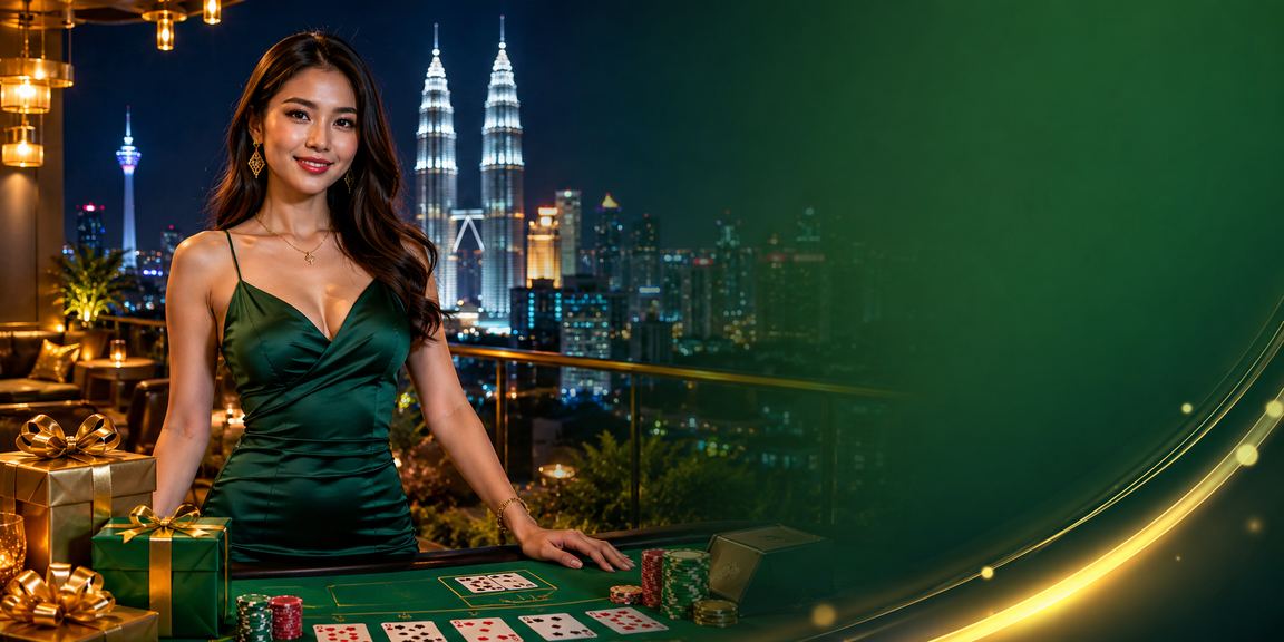 Pemain Seremban bermain baccarat dalam suasana kasino moden melalui platform bull99